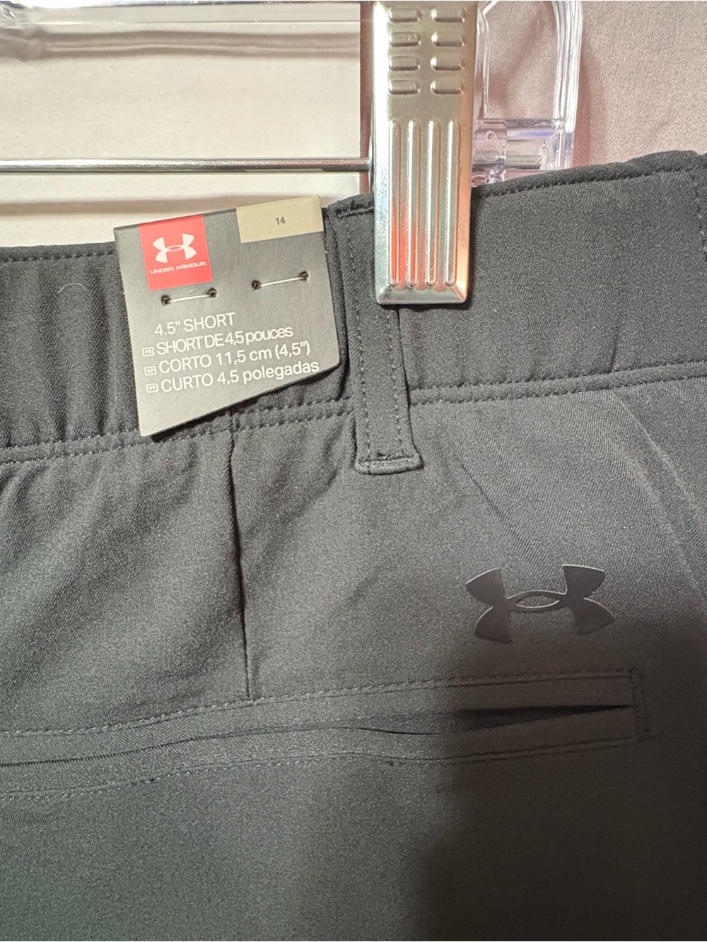 Under Armour Women's Black Athletic Stretch Shorts - Picture 5 of 10
